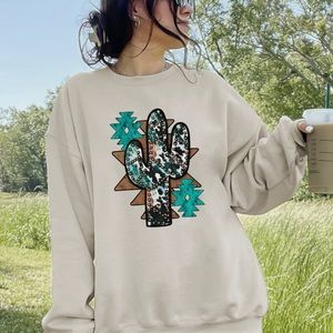 Aztec Cactus Western T-shirt